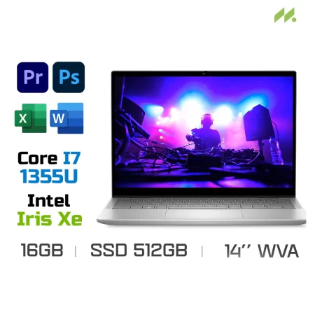 Laptop Dell Inspiron 14 7430 2 in 1 T7430-i7U165W11SLU (i7-1355U, Iris Xe Graphics, Ram 16GB LPDDR5, SSD 512GB, 14 Inch WVA FHD+ 60Hz TouchScreen, Win11/Office HS 21, Bút cảm ứng)